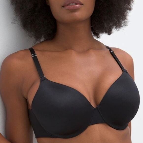 NEW SOMA Bra 32C Vanishing Back Full Coverage Black Intimates Comfy Casual NWOT - Picture 2 of 11